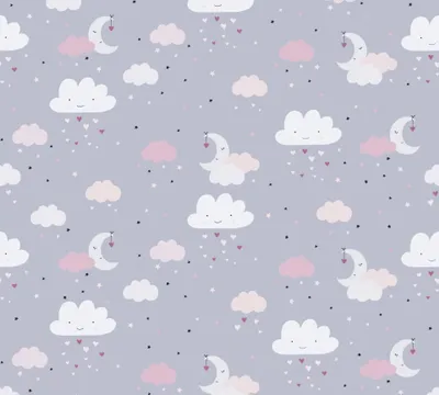 Immagine prodotto di Carta da parati in tessuto non tessuto 38125-1 Little Love grigio cielo rosa
