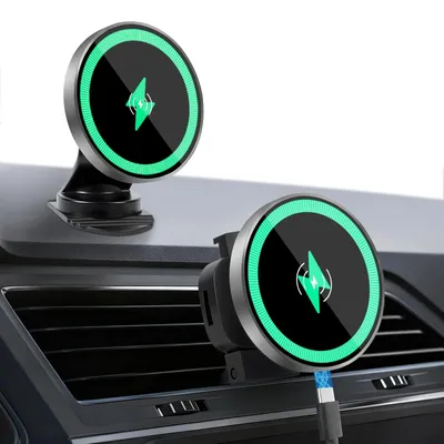 Obrázek produktu pro Autolíčidlo - 15W rychlonabíjecí magnetická bezdrátová nabíječka