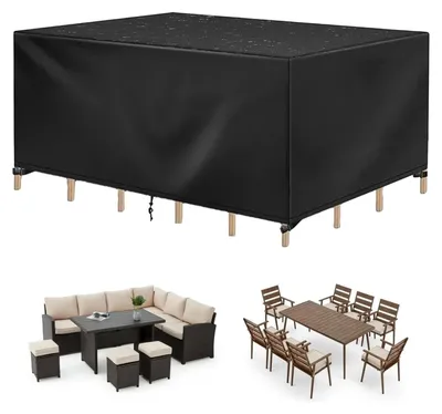 Image de Housse de protection imperméable pour meubles de jardin, dimensions 310 x 270 cm
