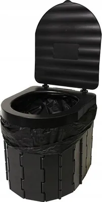 Immagine prodotto di WC da campeggio portatile pieghevole, fino a 180 kg, con borsa e sacchetto inclusi