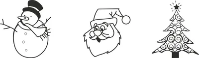 Produktbild von Stempelset Holz Weihnachtsmotive diverse VE=10x4 Stück