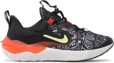 Produktbild von Nike Run Flow Jp (Gs) Black/Lt Lemon Twist-Pican 37.5