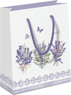 Produktbild von Geschenktasche - Lovely lavender white