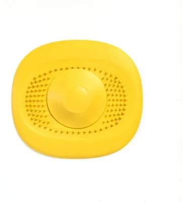 Immagine prodotto di Go Go Gadget – Tappo per lavandino – Filtro per capelli – Tappo per scarico – Silicone – Griglia per lavandino – 10 x 10,5 cm – 1 pezzo – Giallo