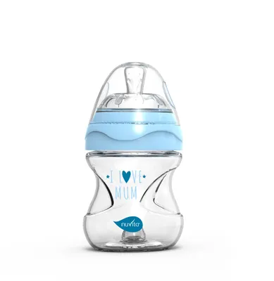 Image de Flacon 140 ml, verre/bleu