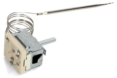 Ofenthermostat 274 °C, 2 Kontakte, 830 mm Kapillare