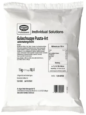 Produktbild von Dr. Oetker Gulaschsuppe Puszta Art Automatensuppe 1kg