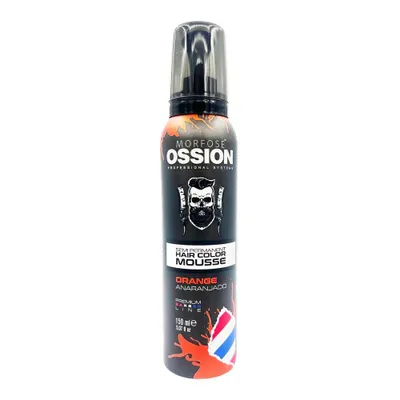 Produktbild von Morfose Ossion Orange Anaranjado Farbmousse 150 ml – Semipermanente Orange Haarfarbe mit Styling-Effekt