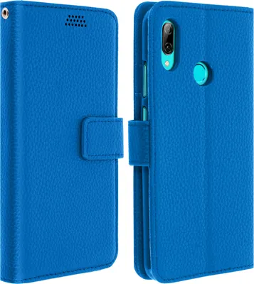 Produktbild von Huawei P Smart 2019 Flip-Cover mit Kartenfächern & Standfunktion – Blau