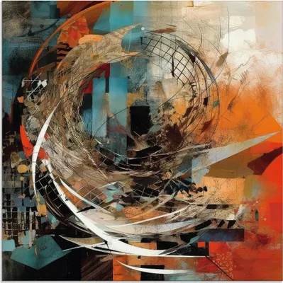Produktbild von ARTland Glasbild Abstraktion Größe: 20x20 cm