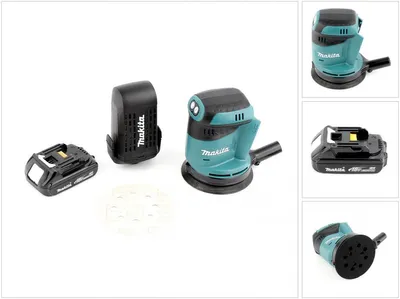 Produktbild von Makita DBO 180 Y1 18 V Akku Exzenterschleifer + 1x Akku 1,5 Ah - ohne Ladegerät