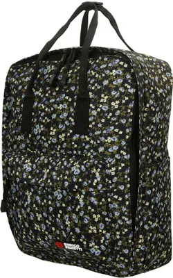 Produktbild von Christian Wippermann hochwetiger großer Herren Damen Rucksack City Bag Cityrucksack Tasche Blumen-Schwarz