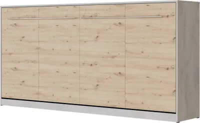 Produktbild von SMARTBett Schrankbett Standard Beton/Wildeiche 90 Horizontal
