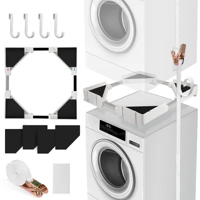 Image de Omgoods - Kit universel de socle pour lave-linge et sèche-linge - Support réglable