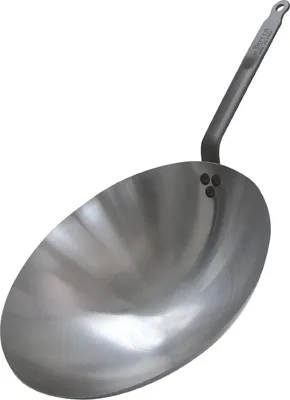 Produktbild von de Buyer 5114.35, Rund, Wok-/Bratpfanne, Edelstahl, Edelstahl, Stahl, Stahl