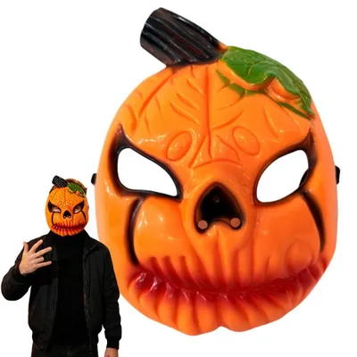 Produktbild von Halloween Kürbismaske JynkGlyxora, Horror Maske, Plastik, Cosplay