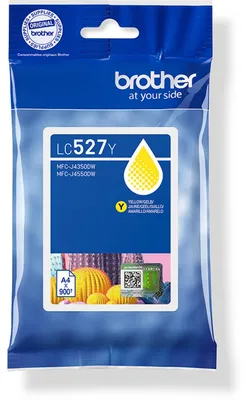 Zdjęcie produktu dla Brother LC527Y, Żółty, Tusz na bazie pigmentu, 1 szt., 900 stron(y), Jednopak