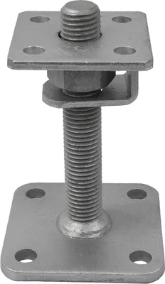 Produktbild von GeZu Impex® Pfostenträger Hans höhenverstellbar M24 x 150 mm, 80 x 80 mm Stützenfuß Pfostenschuh Balkenträger