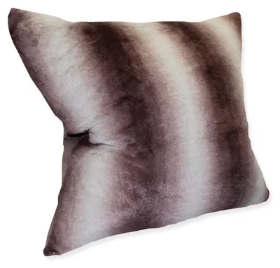 Produktbild von Kissenbezug 45x45 cm Braun Fellimitat LUXURY Kissenhülle Deko Kissen