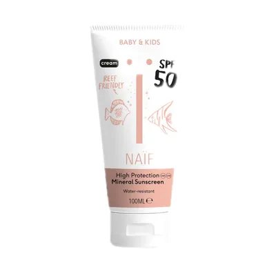 Produktbild von Naïf - Sonnenschutz - Babys & Kinder - SPF50 - mit natürlichen Inhaltsstoffen - 100ml