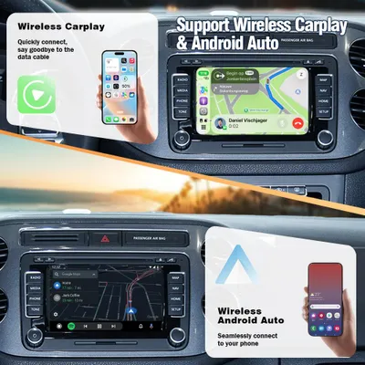 Obrázok produktu pre Autorádio bezdrôtové – CarPlay, Android Auto – GPS navigácia – pre VW RNS510