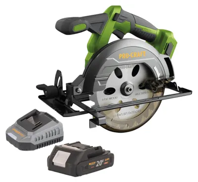 Produktbild von Procraft PCA32-BB Akku Handkreissäge 20 V 165 mm Brushless + 1x Akku 2,0 Ah + Ladegerät