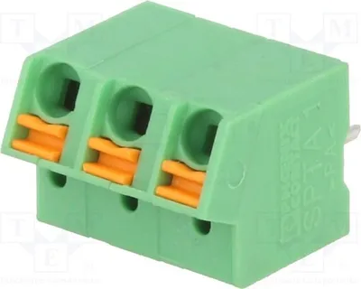 Produktbild von 1x Klemmleiste für 5mm A 1/ 3-5,0 1752227 Klemmleisten für Wege: 3 gewinkelt