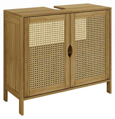 Zdjęcie produktu dla Szafka pod umywalkę Vicco Liora Bambus 68 x 60 cm z 2 drzwiami, Model 58573