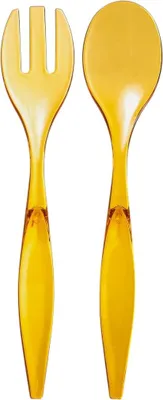 Image de Lot de 2 couverts a salade 6 x 29 cm Grand Chef moutarde