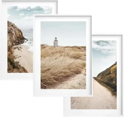 Immagine prodotto di Poster da parete in cornice decorazione mare spiaggia per soggiorno camera da letto 30x40
