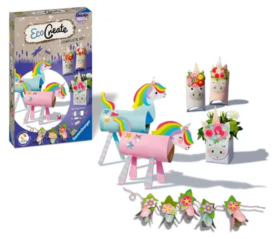 Zdjęcie produktu dla Ravensburger EcoCreate 18438 - Unicorn Party - Dzieci od 6 roku życia