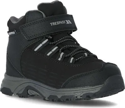 Produktbild von Trespass Kinder Wanderstiefel Harrelson mittelhoch TP4329 (31 EU) (Schwarz)