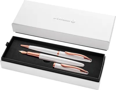 Obrázek produktu pro Plnicí pero a biro Pelikan Jazz Noble Elegance perleťová dárková krabička W