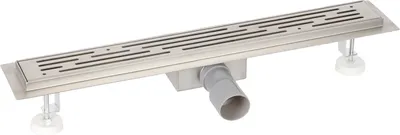 Produktbild von Edelstahl Duschrinne Wasser Dusch Ablauf Bodenablauf (607721: Maße 800x70mm)
