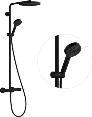 Immagine prodotto di hansgrohe Pulsify S PURO Système de douche 260, 1jet, Ecostat Fine, douchette à main 3jet, 24236670, 24236670