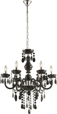 Produktbild von LED Design Kronleuchter in schwarz CUIMBRA