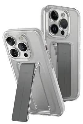 Immagine prodotto di Uniq Custodia Supporto Heldro con supporto Iphone15 Pro 6.1 Trasparente/Lucido
