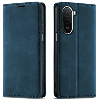 Produktbild von Klapphülle für das Xiaomi Redmi A7 Pro mit Magnetverschluss aus Leder + Glas