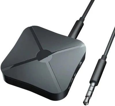 Immagine prodotto di Adattatore wireless Bluetooth 2-in-1 con cavo Aux da 3,5 mm e cavo RCA, ricevitore, dispositivo wireless portatile per auto, TV, stereo, Hi-Fi, altoparlanti e cuffie, wireless a bassa latenza