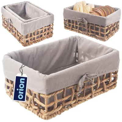 Obrázek produktu pro Orion úložný koš Policový koš Úložný box Košík tkaný přírodní 30,5x20,5x15 cm