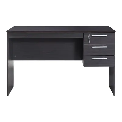 Produktbild von Schreibtisch ’Ragunda’ mit 3 Schubladen 120 x 59 x 75 cm Dunkler Holzton