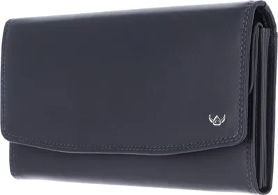 Produktbild von Golden Head Leder Geldbörse Polo RFID Protect Damenbörse 2823 Marineblau dunkelblau