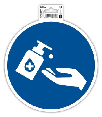 Produktbild von Exacompta Klebeschild Handdesinfektion 20 cm