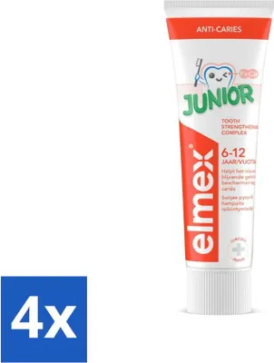 Image de Elmex dentifrice gel Junior (5-12 ans) 75 ml - paquet avantage - 4 pièces