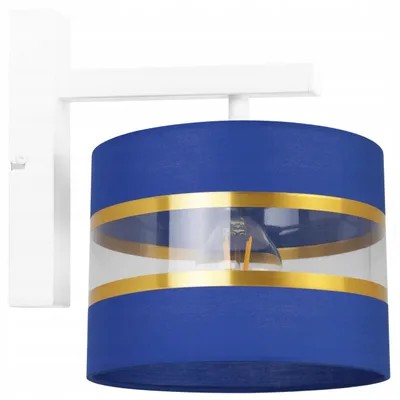 Produktbild von Elegante Wandleuchte Kinkiet Gold Lampenschirm 20 cm LED Modern