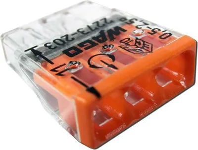 Produktbild von Transparenter Schnellverbinderdraht 3 x 0,5-2,5 mm Wago 2273-203