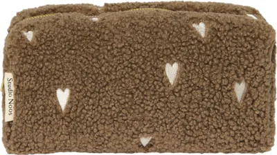 Produktbild von Studio Noos Teddy Hearts Etui - Braun | Wickeletui