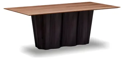 Obrázok produktu pre Elegantný hnedý drevený jedálenský stôl pre štýlovú jedáleň
