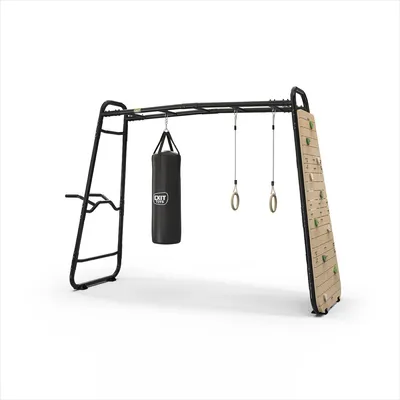 Produktbild von EXIT GetSet Monkeybar MB220, Monkey Bar Klettergerüst für Draußen, Spielgerät für Kinder, Schwarz