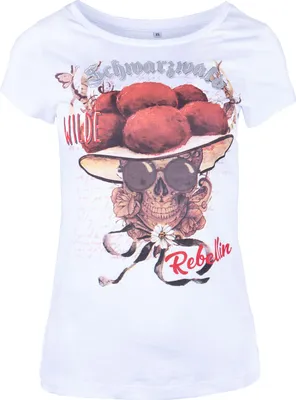 Produktbild von T-Shirt Schwarzwald Rebellin weiß M